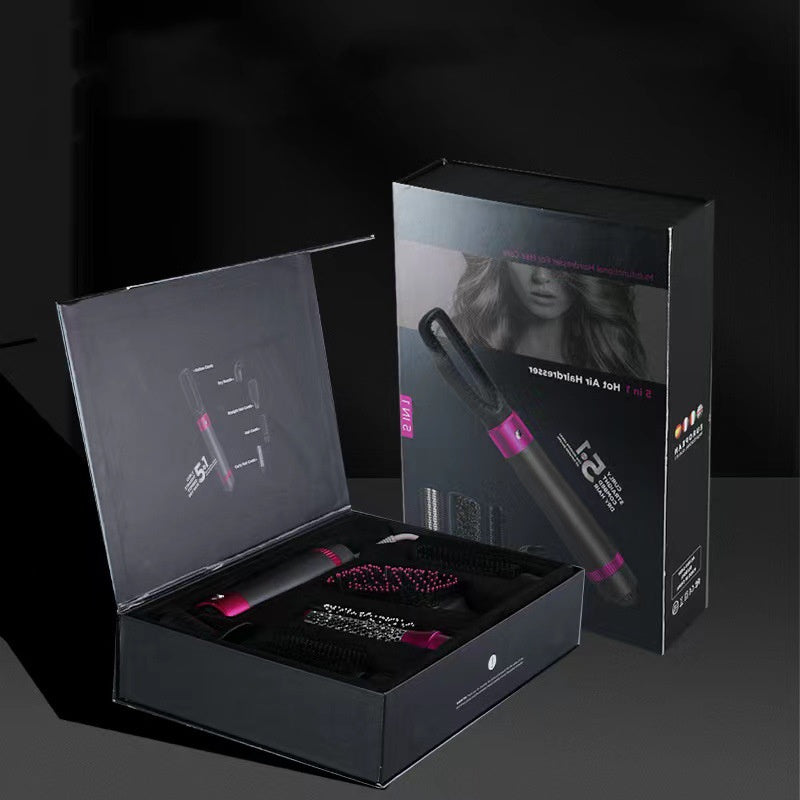 💇♀️ Professional 5-in-1 Hair Dryer Brush – Dryer, Straightener & Curler - Veluna