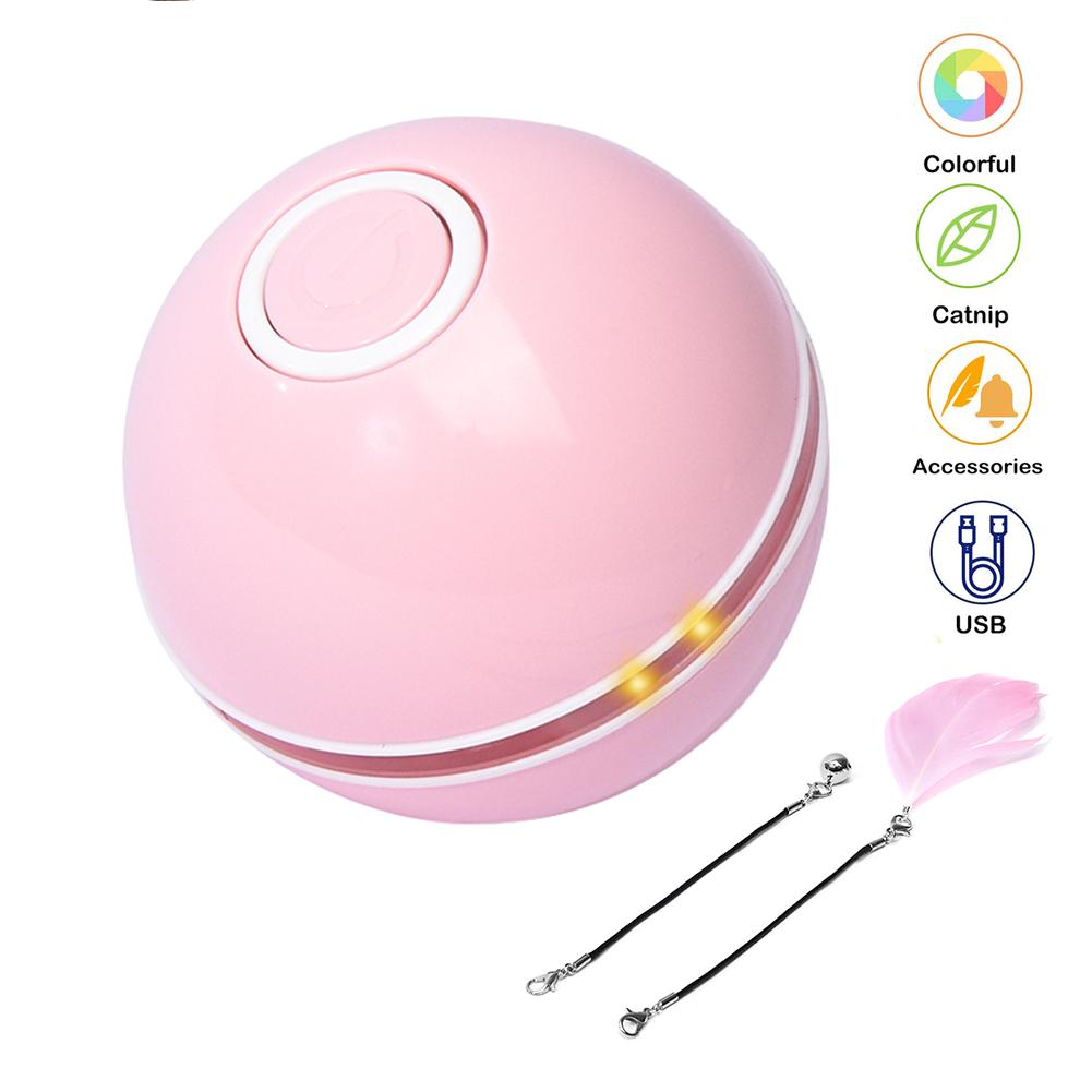 Interactive pet toy ball for cats and small dogs