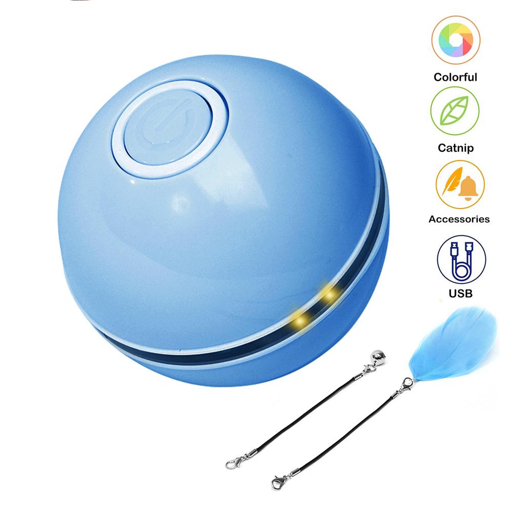 Interactive pet toy ball for cats and small dogs