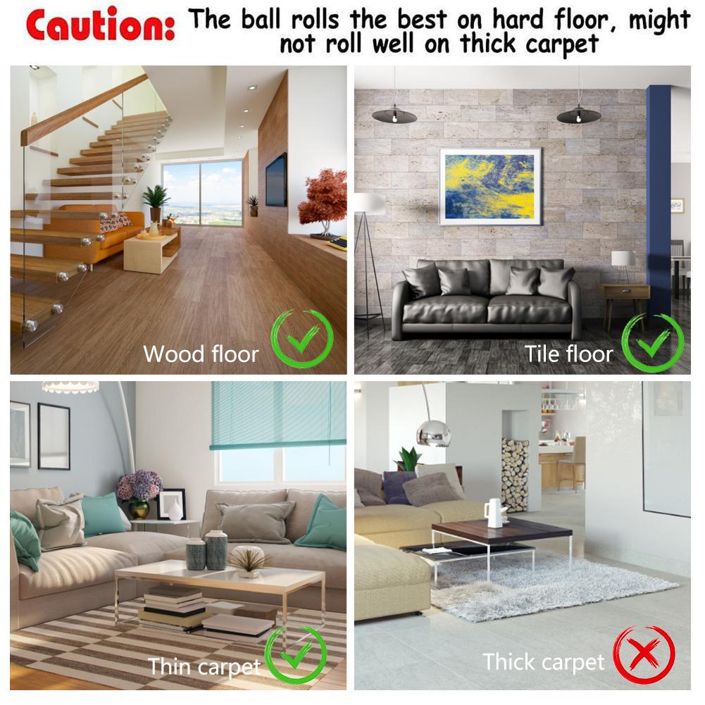 Interactive pet toy ball for cats and small dogs