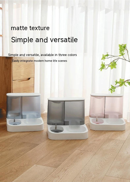Easy-to-clean automatic pet feeder bowl