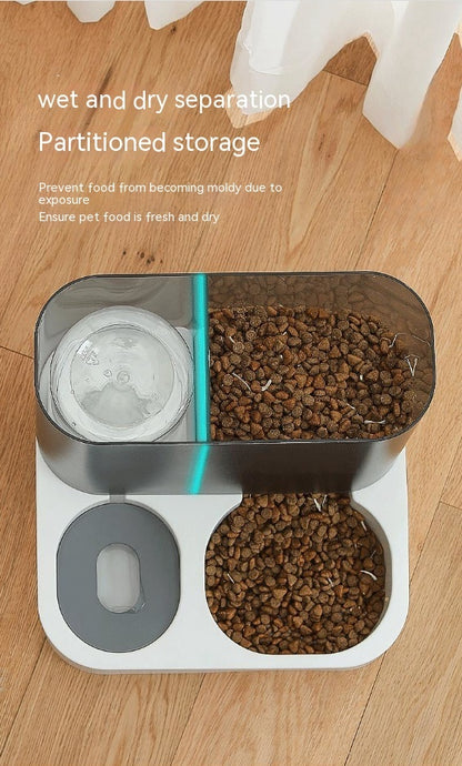Easy-to-clean automatic pet feeder bowl