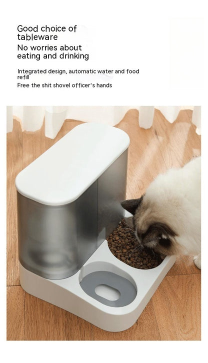 Easy-to-clean automatic pet feeder bowl