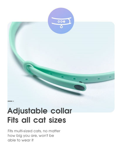 Automatic smart laser cat toy collar for interactive play