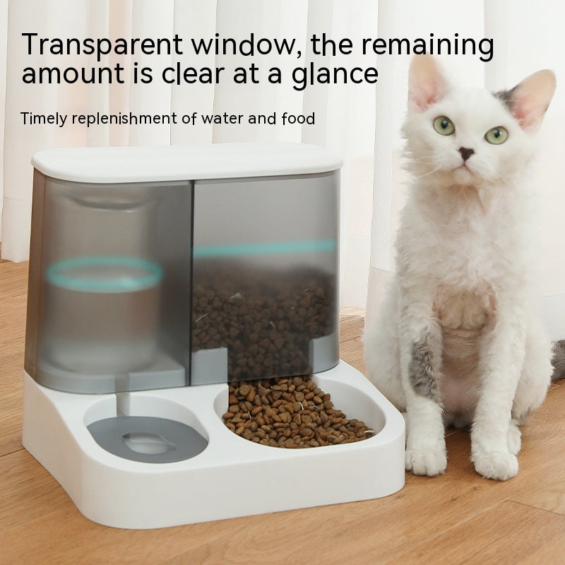 Easy-to-clean automatic pet feeder bowl