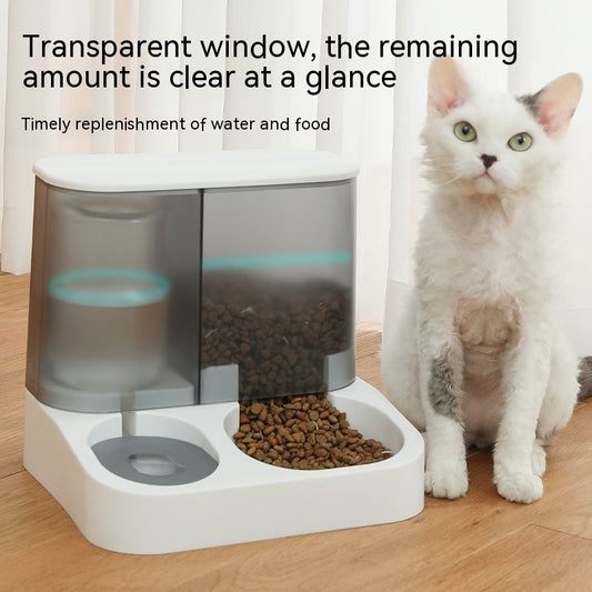 Easy-to-clean automatic pet feeder bowl