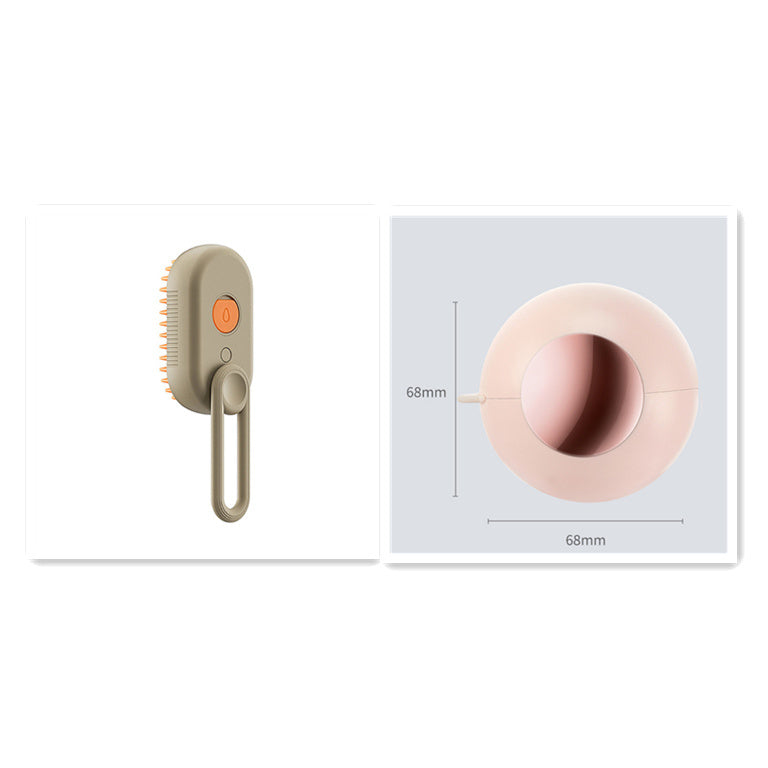 3-in-1 steam pet brush for cats and dogs