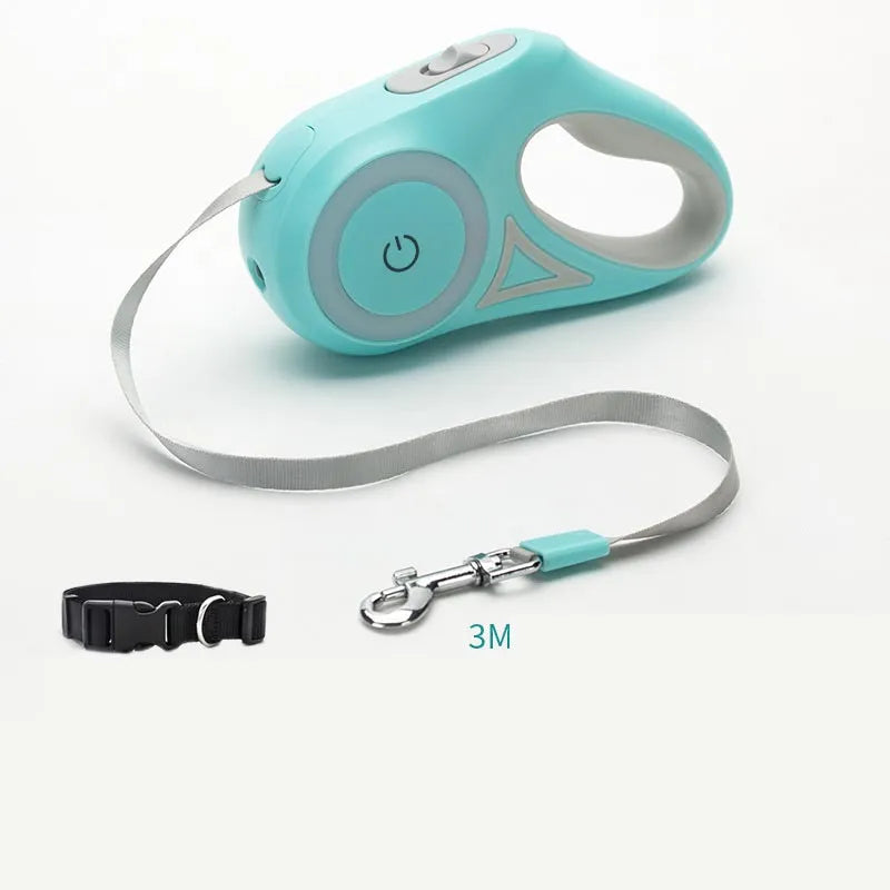 Veluna Solves Pet Walking Safety in Seconds – Retractable Leash & Collar
