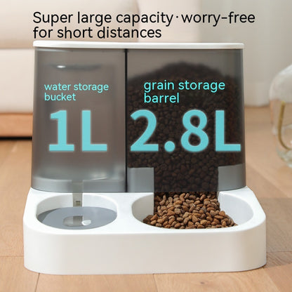 Easy-to-clean automatic pet feeder bowl