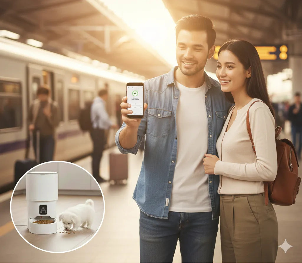 Veluna 4L Automatic Pet Feeder – Smart WiFi Dispenser - Veluna