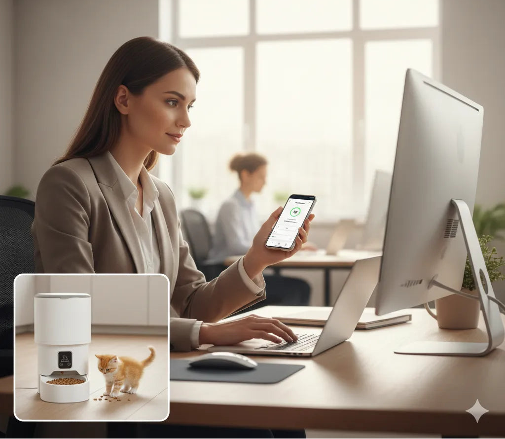 Veluna 4L Automatic Pet Feeder – Smart WiFi Dispenser - Veluna