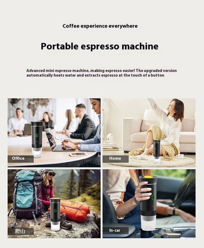 ☕ 3-in-1 Portable Espresso Machine – Coffee Grinder & Capsule Maker - Veluna