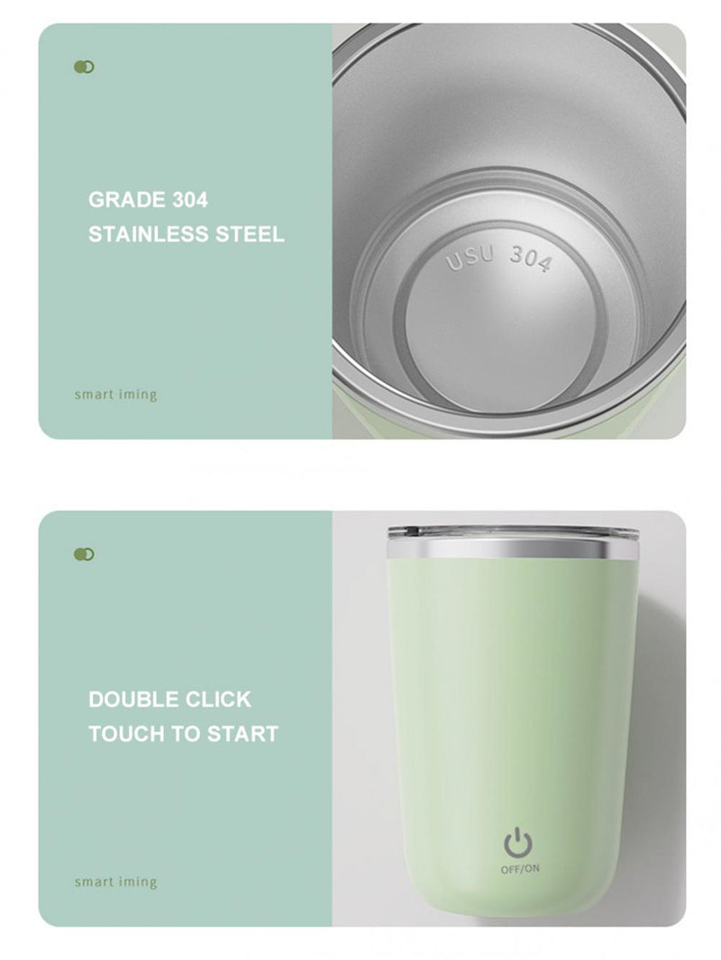 Veluna 350ml Self-Stirring Mug – Magnetic Mixing Cup - Veluna