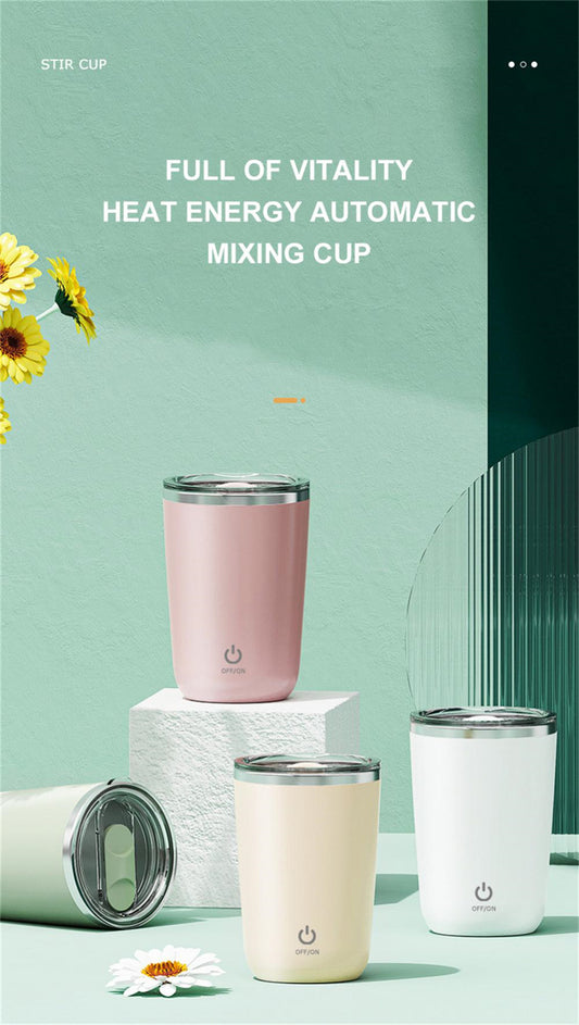 Veluna 350ml Self-Stirring Mug – Magnetic Mixing Cup - Veluna