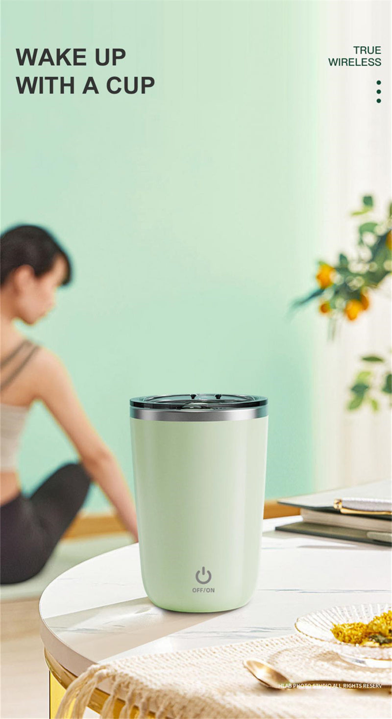 Veluna 350ml Self-Stirring Mug – Magnetic Mixing Cup - Veluna