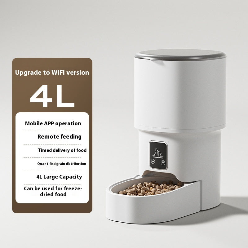 Veluna 4L Automatic Pet Feeder – Smart WiFi Dispenser - Veluna