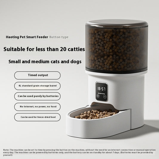 Veluna 4L Automatic Pet Feeder – Smart WiFi Dispenser - Veluna