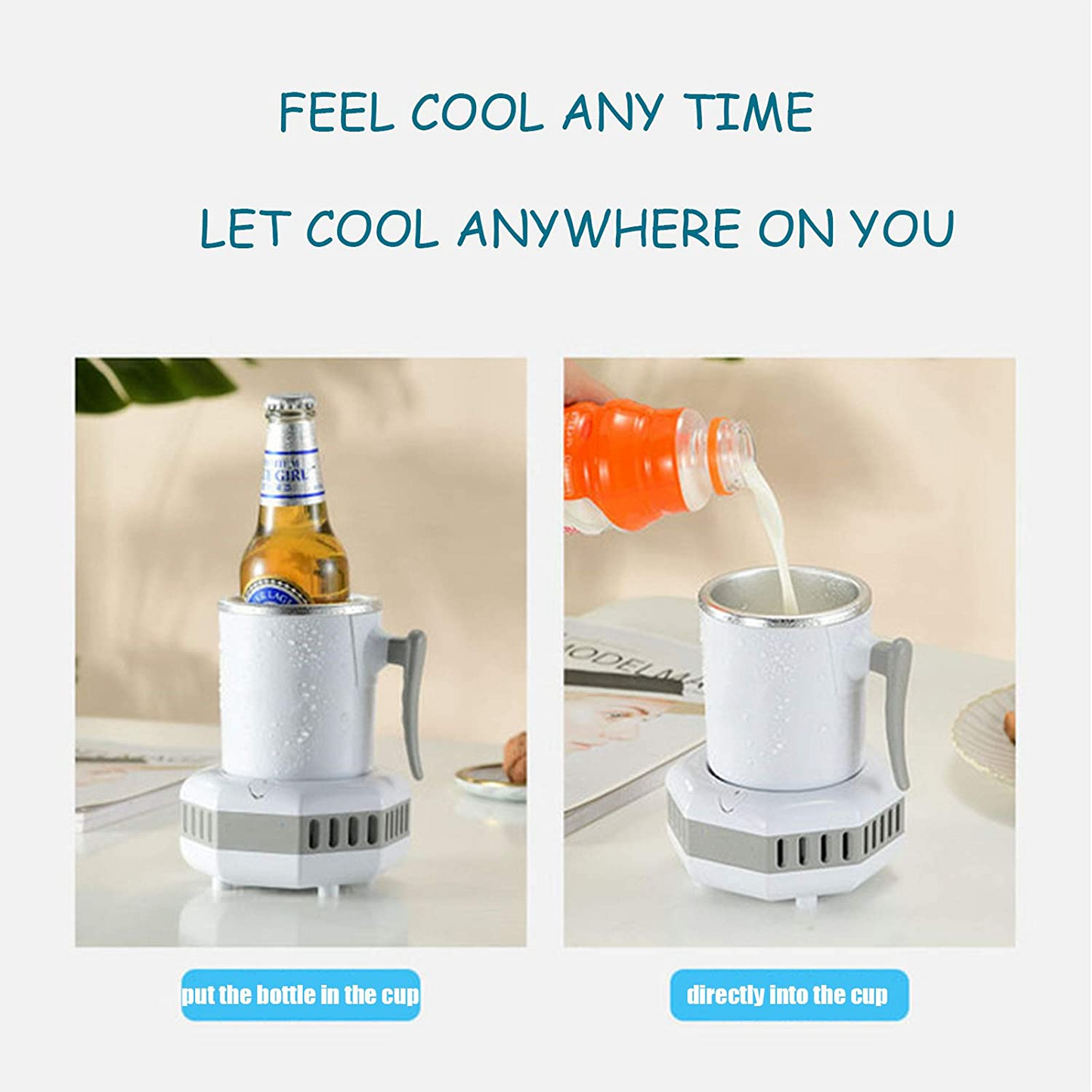 ❄️ Mini Ice Cooling Cup – Quick Chill Beverage Cup for Home, Office & Travel - Veluna