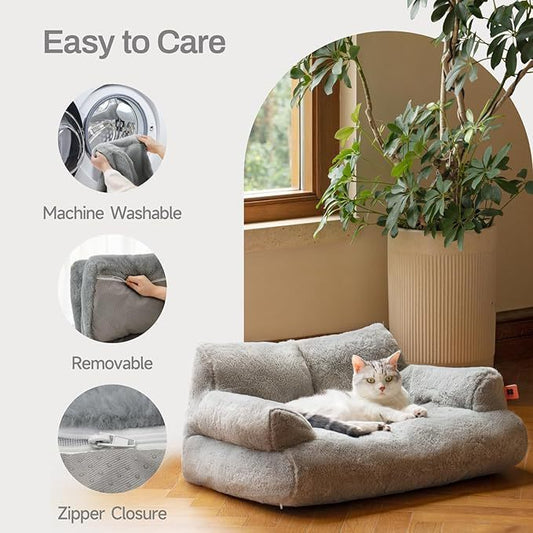 Veluna Super Soft Pet Sofa – Cozy Autumn & Winter Bed - Veluna