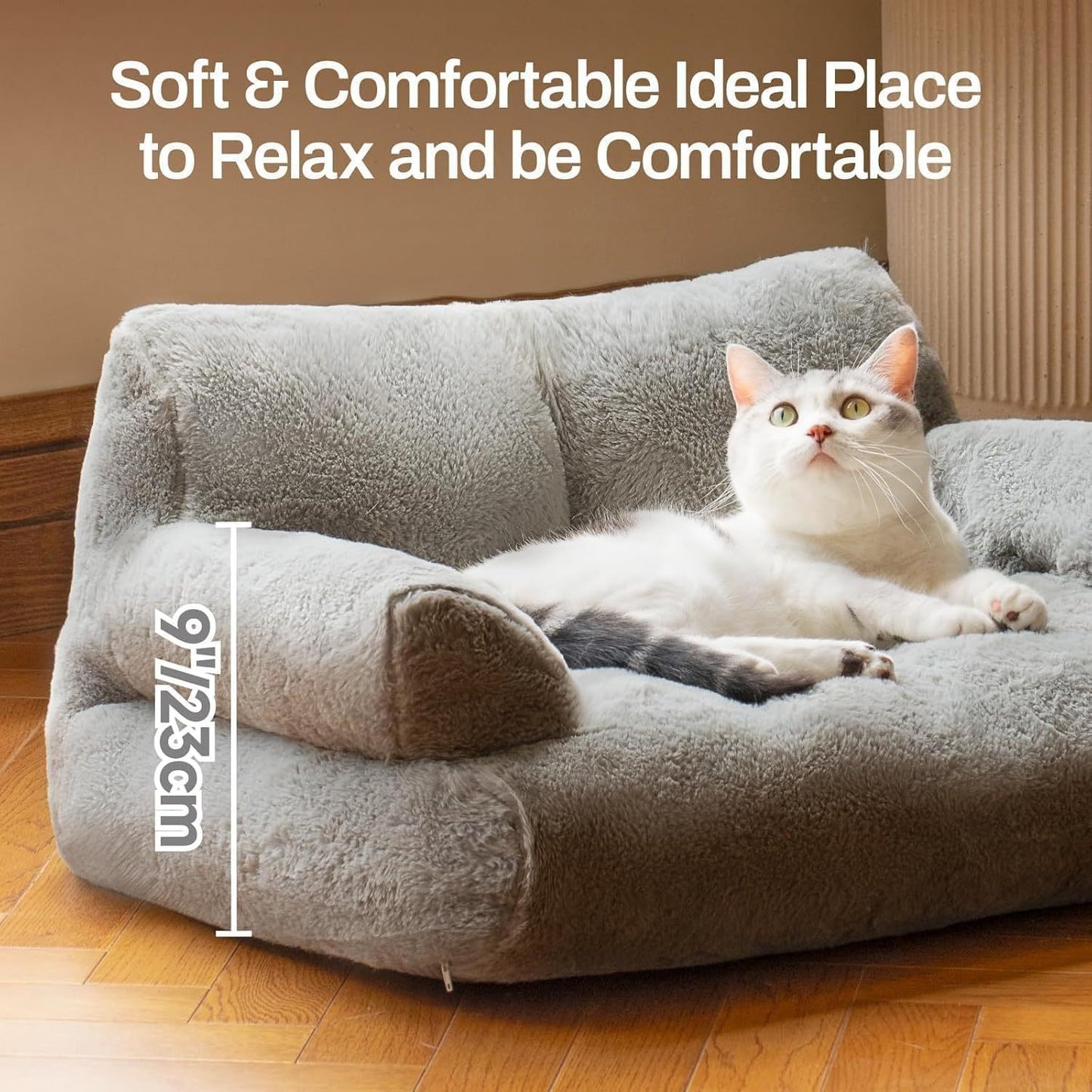 Veluna Super Soft Pet Sofa – Cozy Autumn & Winter Bed - Veluna