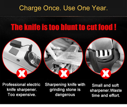 Veluna USB Electric Knife Sharpener – Adjustable Tool - Veluna
