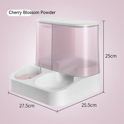 Easy-to-clean automatic pet feeder bowl