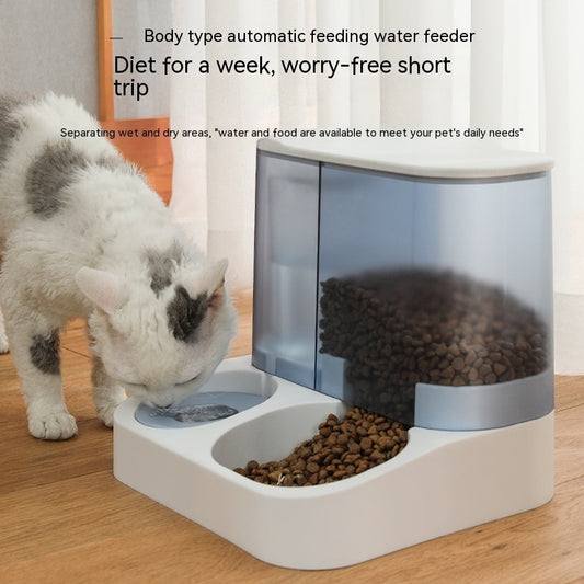 Easy-to-clean automatic pet feeder bowl
