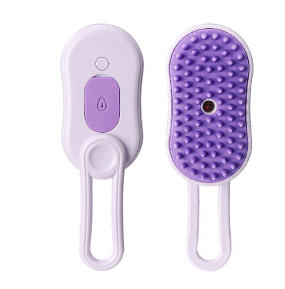 3-in-1 steam pet brush for cats and dogs