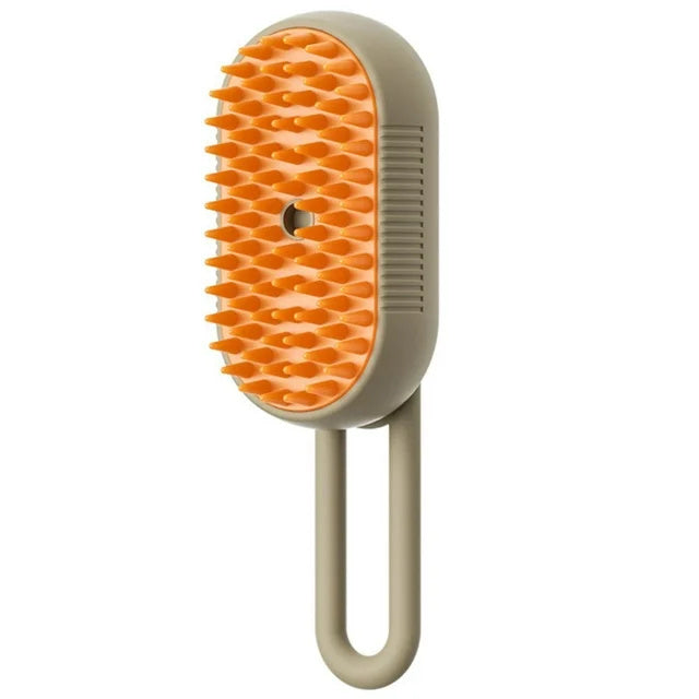 3-in-1 steam pet brush for cats and dogs