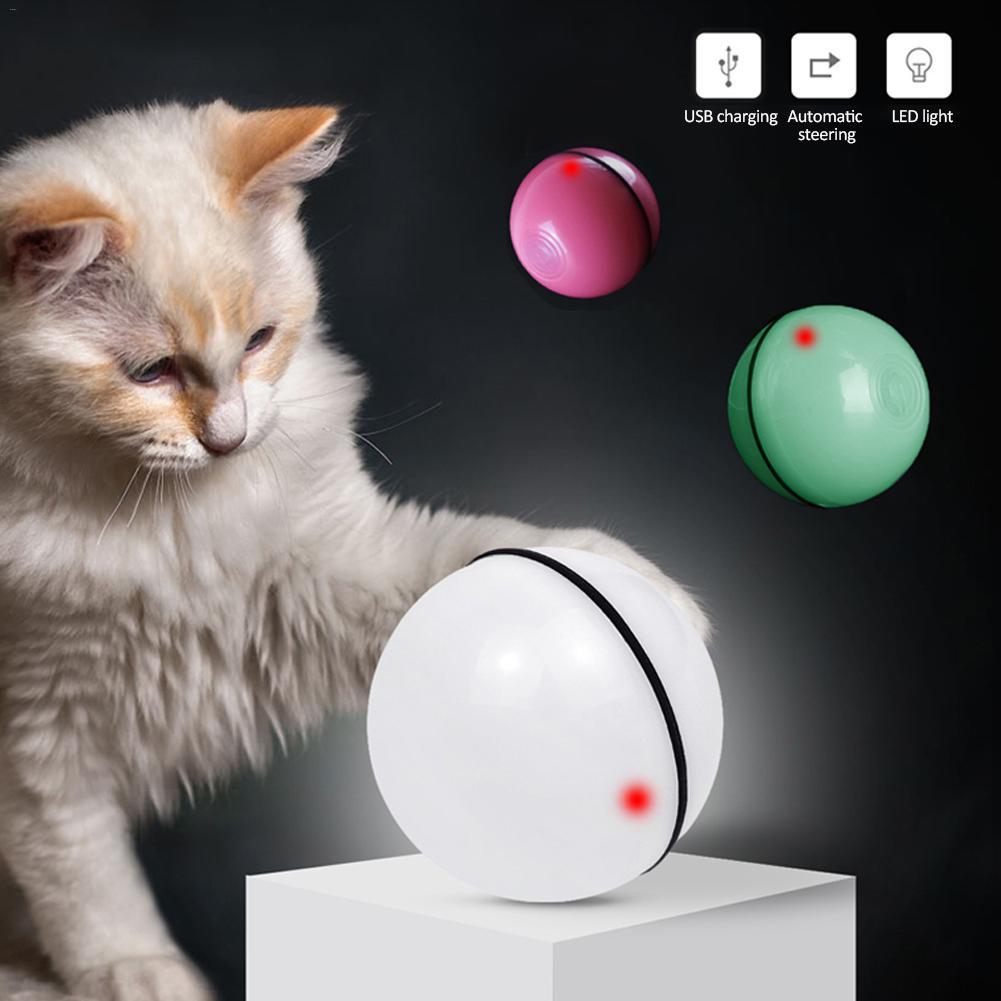 Interactive pet toy ball for cats and small dogs